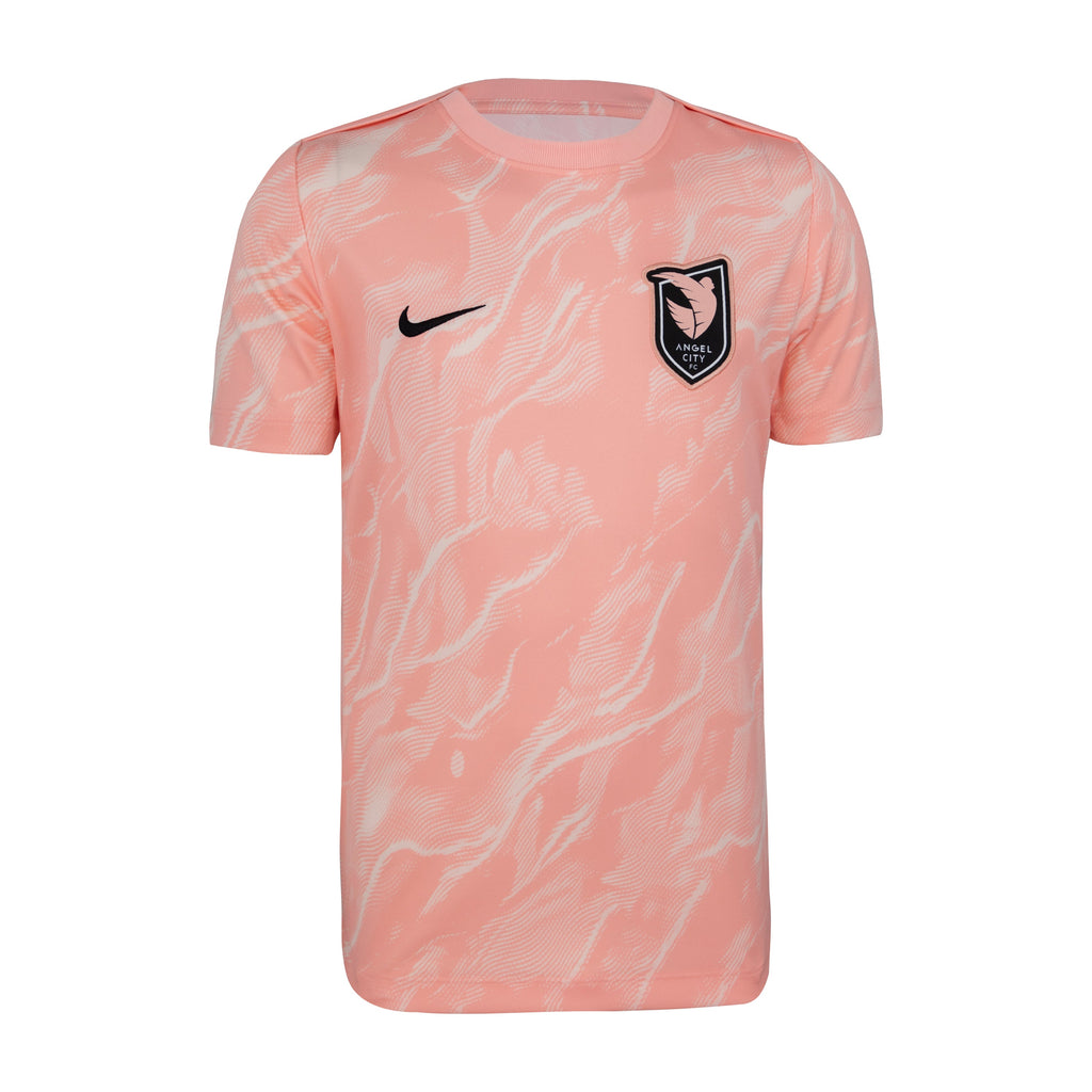 Nike Angel City FC Youth Prematch Jersey product image 1, provided for visual reference and product detail review
