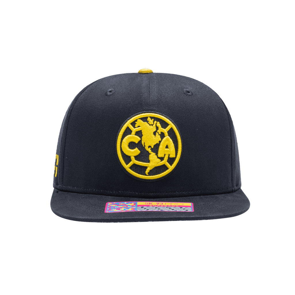 Fan Ink Club America Locale Snapback Hat product image 1, provided for visual reference and product detail review