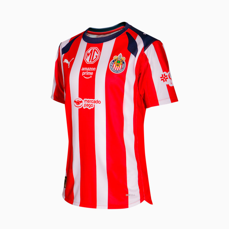 Puma Chivas 25/26 Home Replica Big Kids' Soccer Jersey product image 3, provided for visual reference and product detail