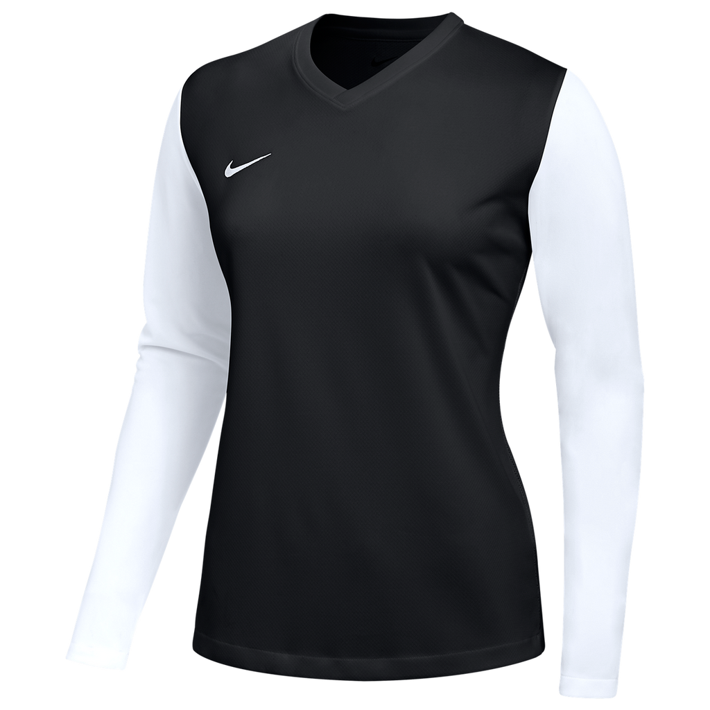 Nike Women Dri-FIT Tiempo Premier II Long Sleeve Jersey - Black product image 1, provided for visual reference and product