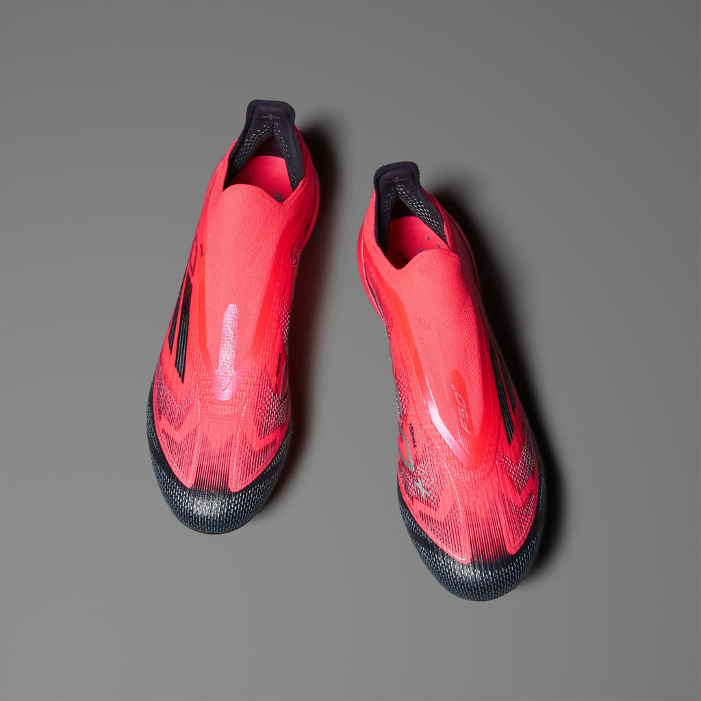 adidas F50+ Firm Ground Soccer Cleats Red/Black product image 4, provided for visual reference and product detail review