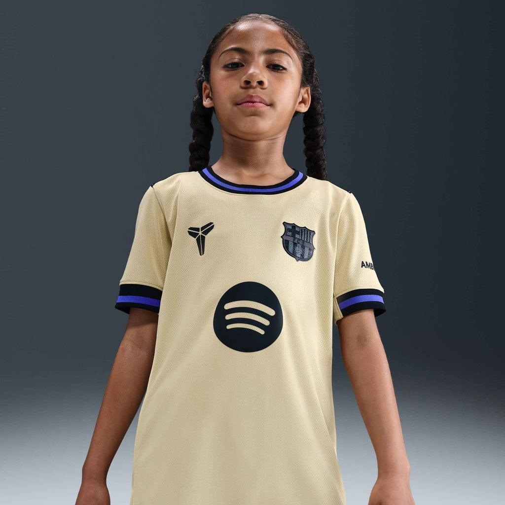Nike FC Barcelona 2025/26 Big Kids’ Stadium Away Kobe Jersey product image 2, provided for visual reference and product