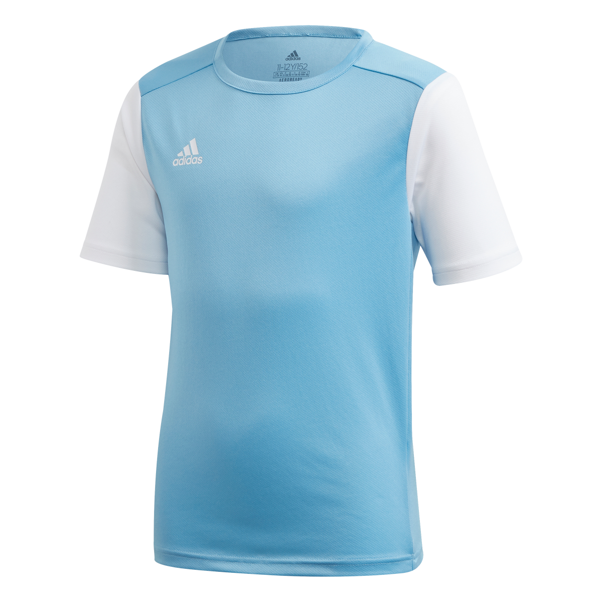 adidas Youth Estro 19 Jersey - Light Blue product image 1, provided for visual reference and product detail review