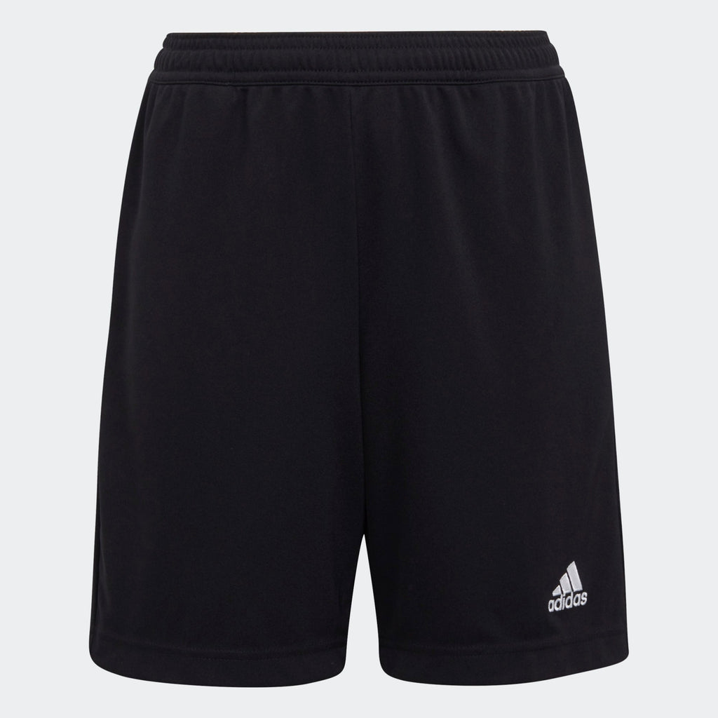 adidas Entrada 22 Youth Training Soccer Shorts Black product image 1, provided for visual reference and product detail review
