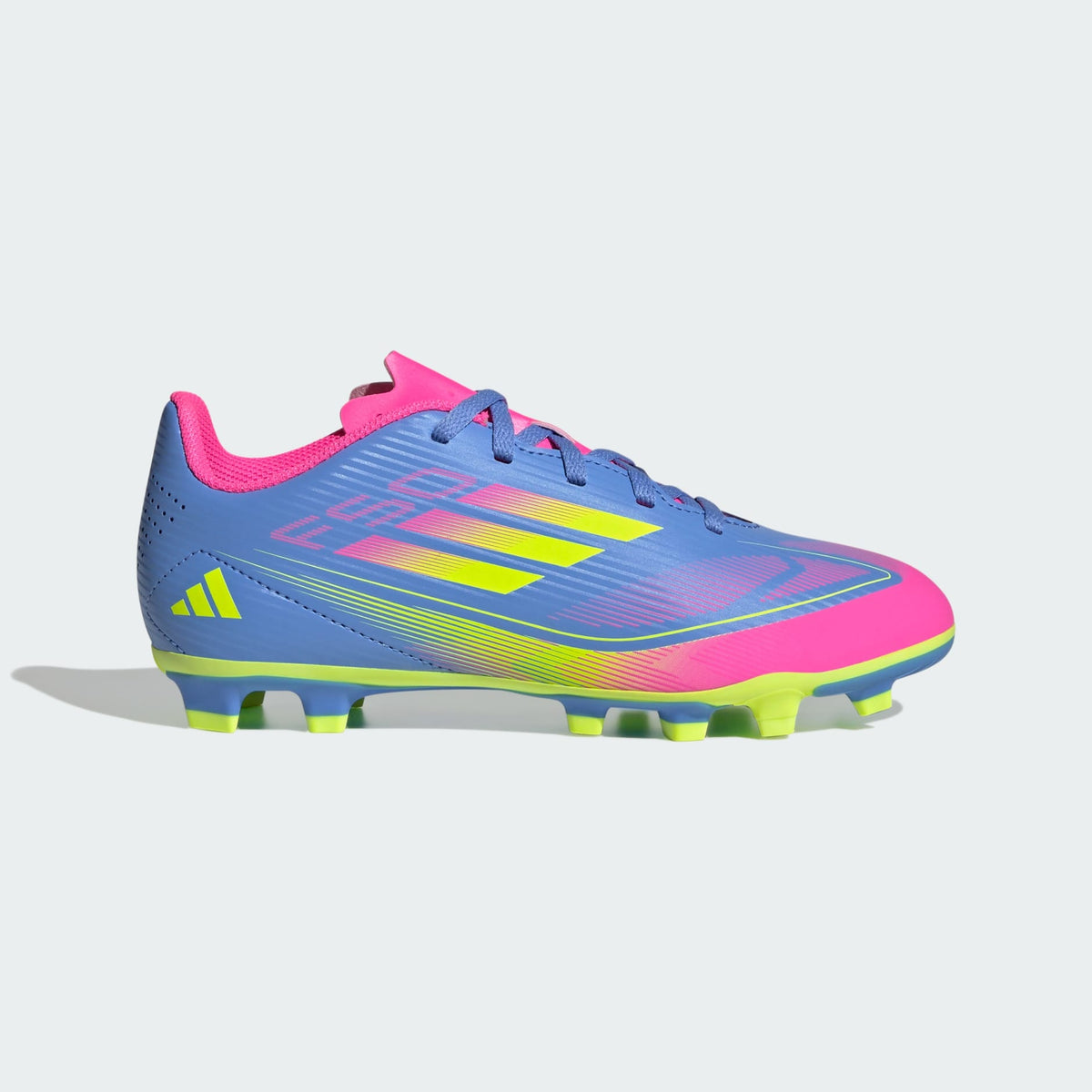 adidas F50 Club Firm/Multi-Ground Soccer Cleats Kids product image 1, provided for visual reference and product detail review