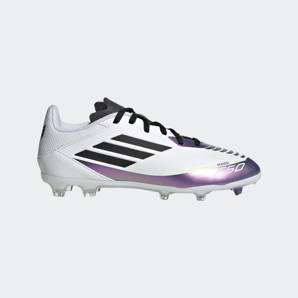 adidas F50 League Messi Firm/Multi-Ground Kids Soccer Cleats product image 1, provided for visual reference and product