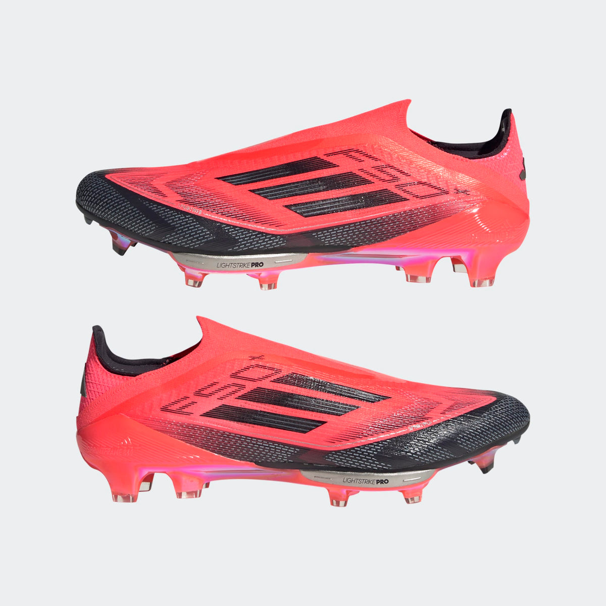 adidas F50+ Firm Ground Soccer Cleats Red/Black product image 12, provided for visual reference and product detail review
