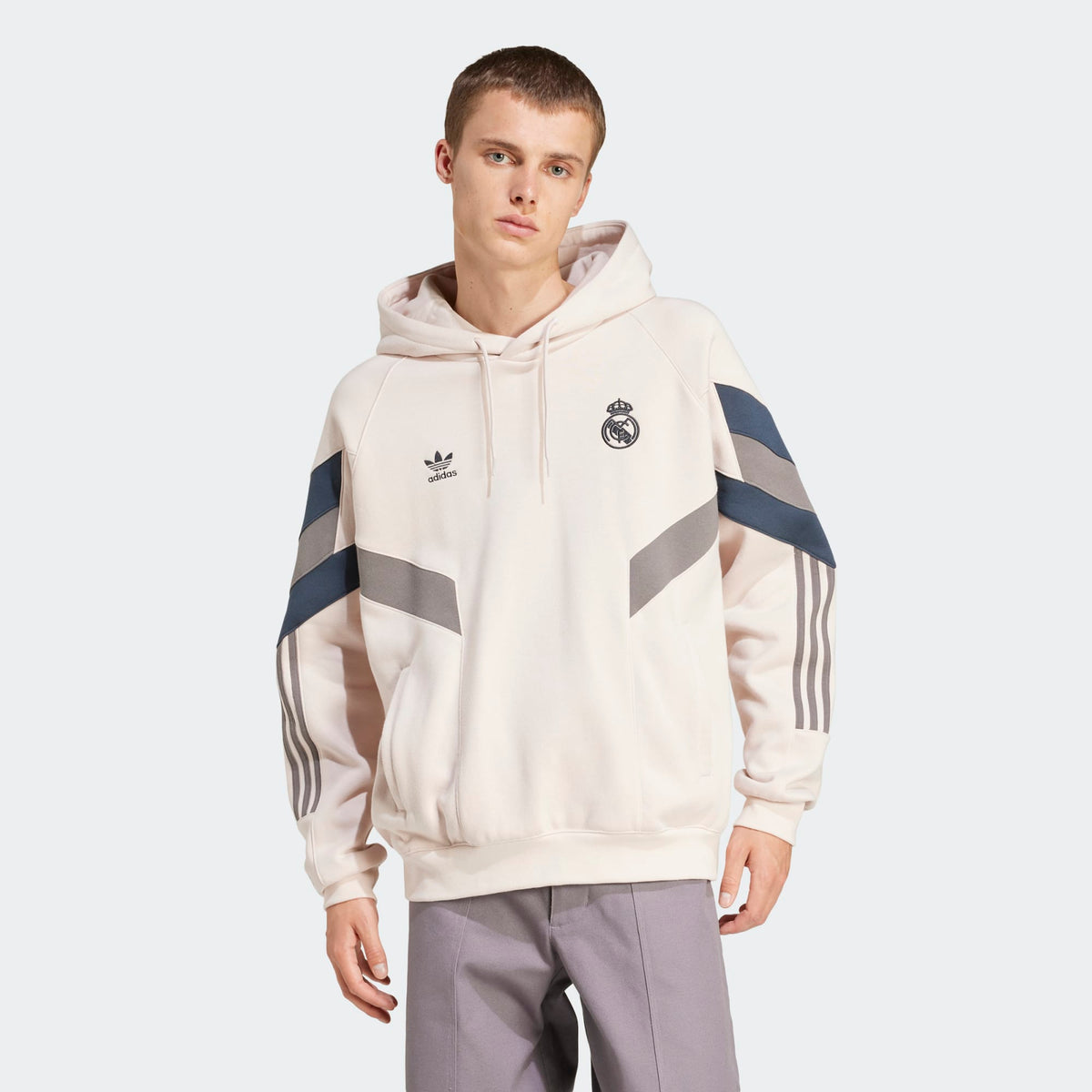 Adidas Real Madrid Men’s Original Retro Hoodie product image 5, provided for visual reference and product detail review