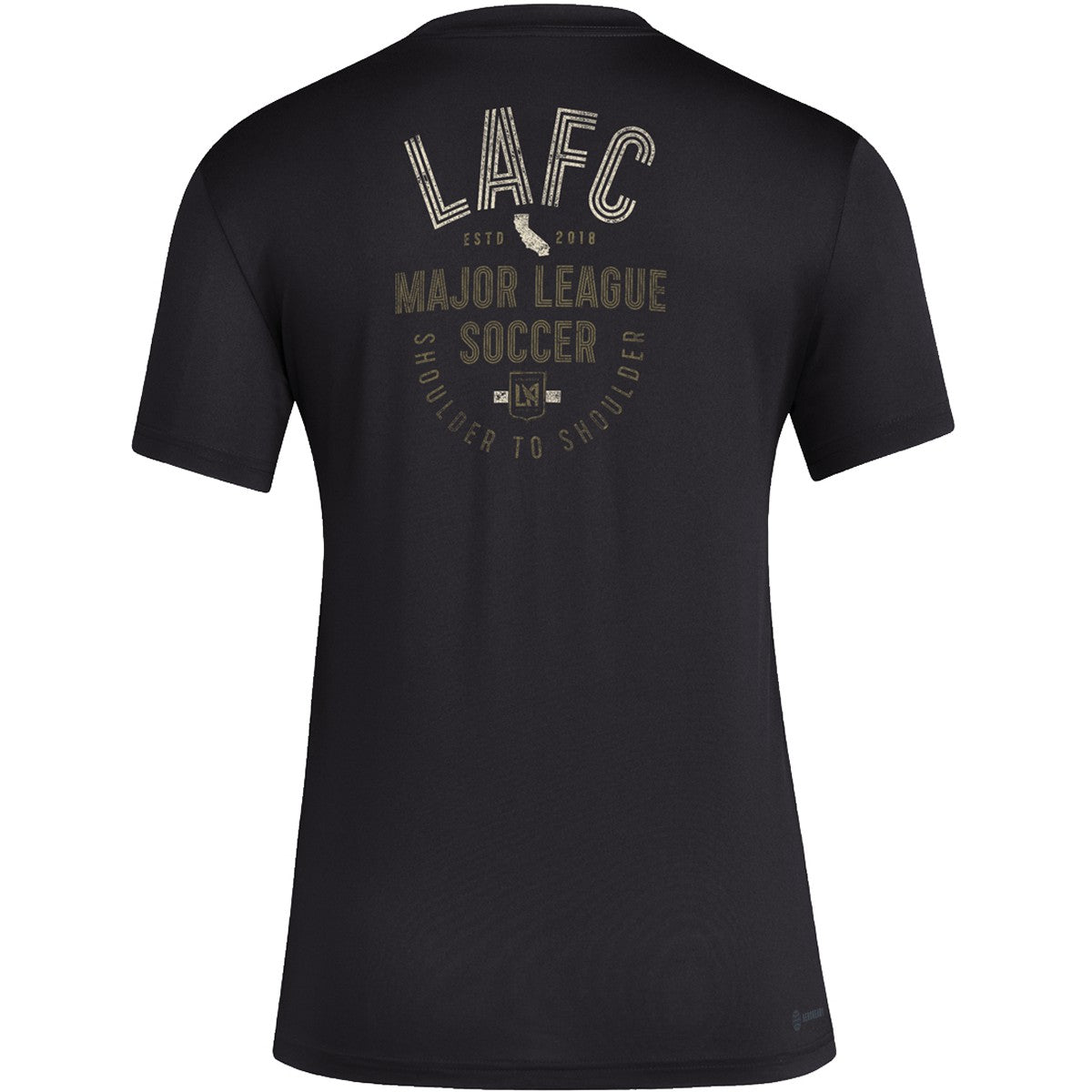 adidas LAFC Pregame Women T-Shirt product image 2, provided for visual reference and product detail review