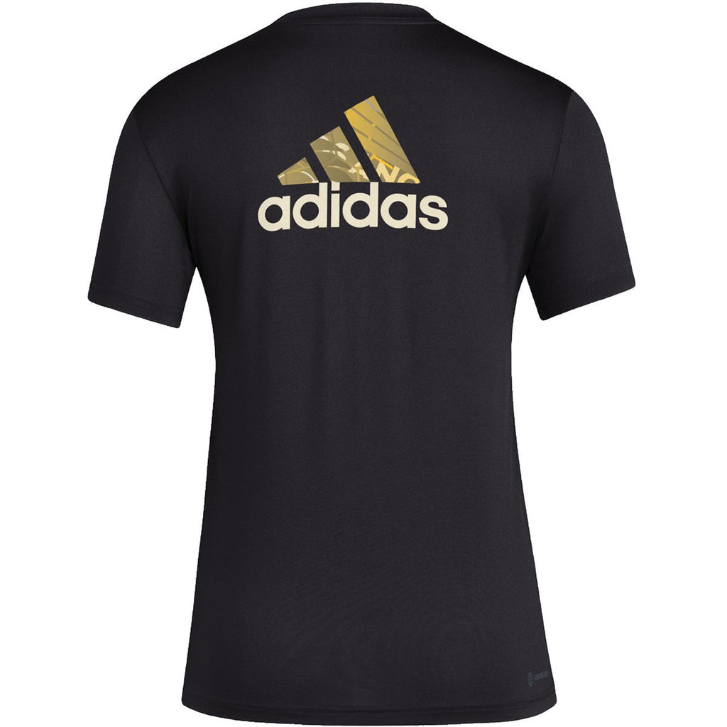 adidas LAFC Pregame Women T-Shirt product image 2, provided for visual reference and product detail review