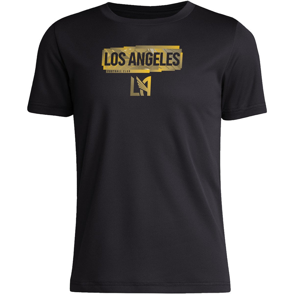 adidas LAFC Pregame Youth T-Shirt product image 1, provided for visual reference and product detail review