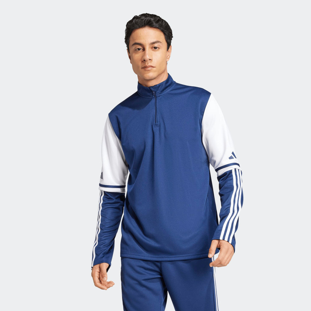 adidas Squadra 25 1/4 Zip Training Top Navy - Men product image 2, provided for visual reference and product detail review