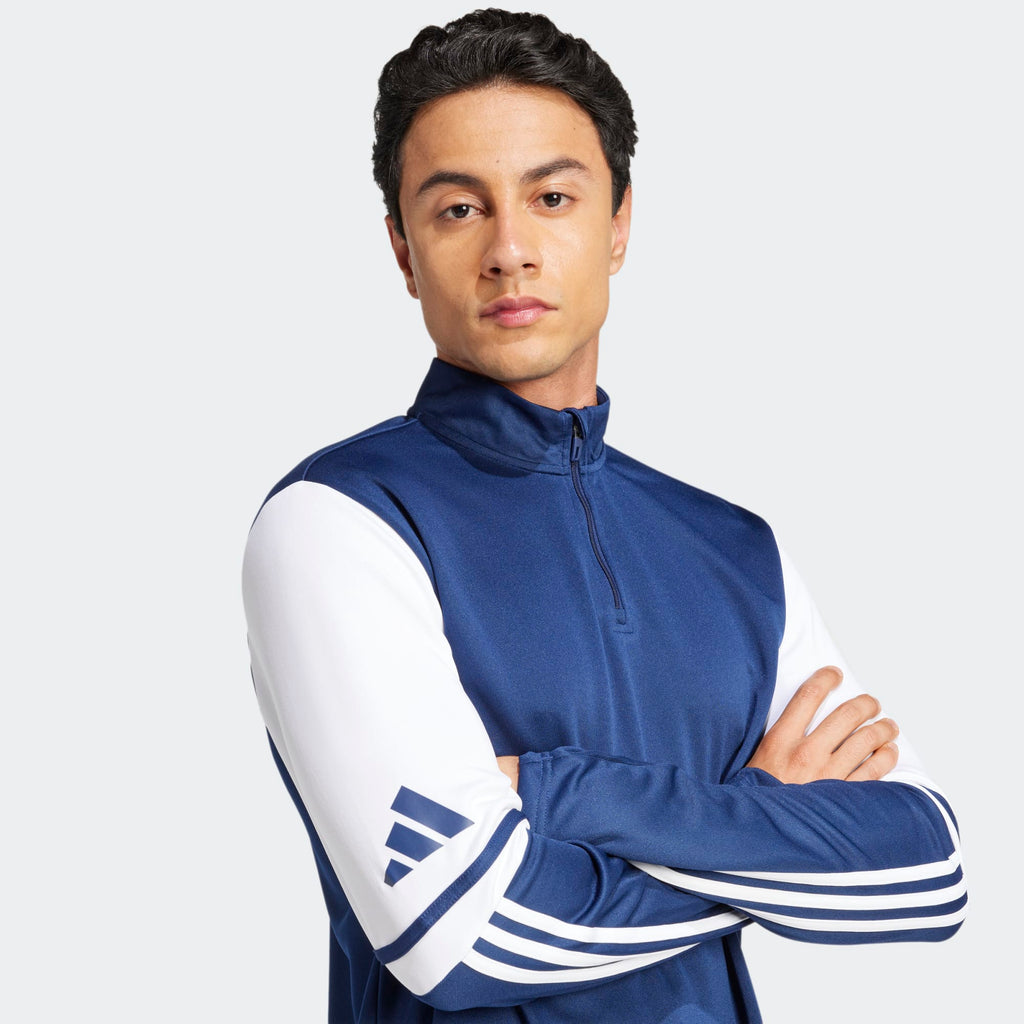 adidas Squadra 25 1/4 Zip Training Top Navy - Men product image 3, provided for visual reference and product detail review