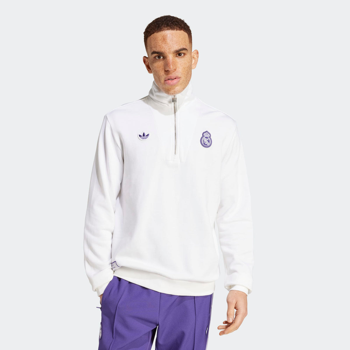 adidas Real Madrid Icon Half Zip Top product image 1, provided for visual reference and product detail review