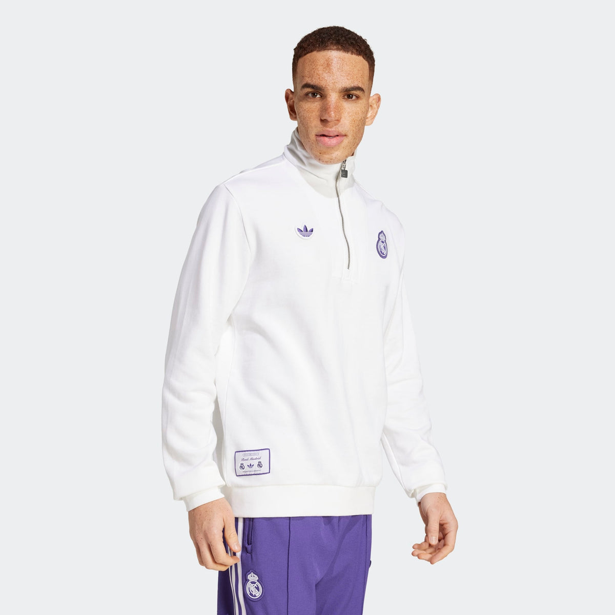 adidas Real Madrid Icon Half Zip Top product image 3, provided for visual reference and product detail review