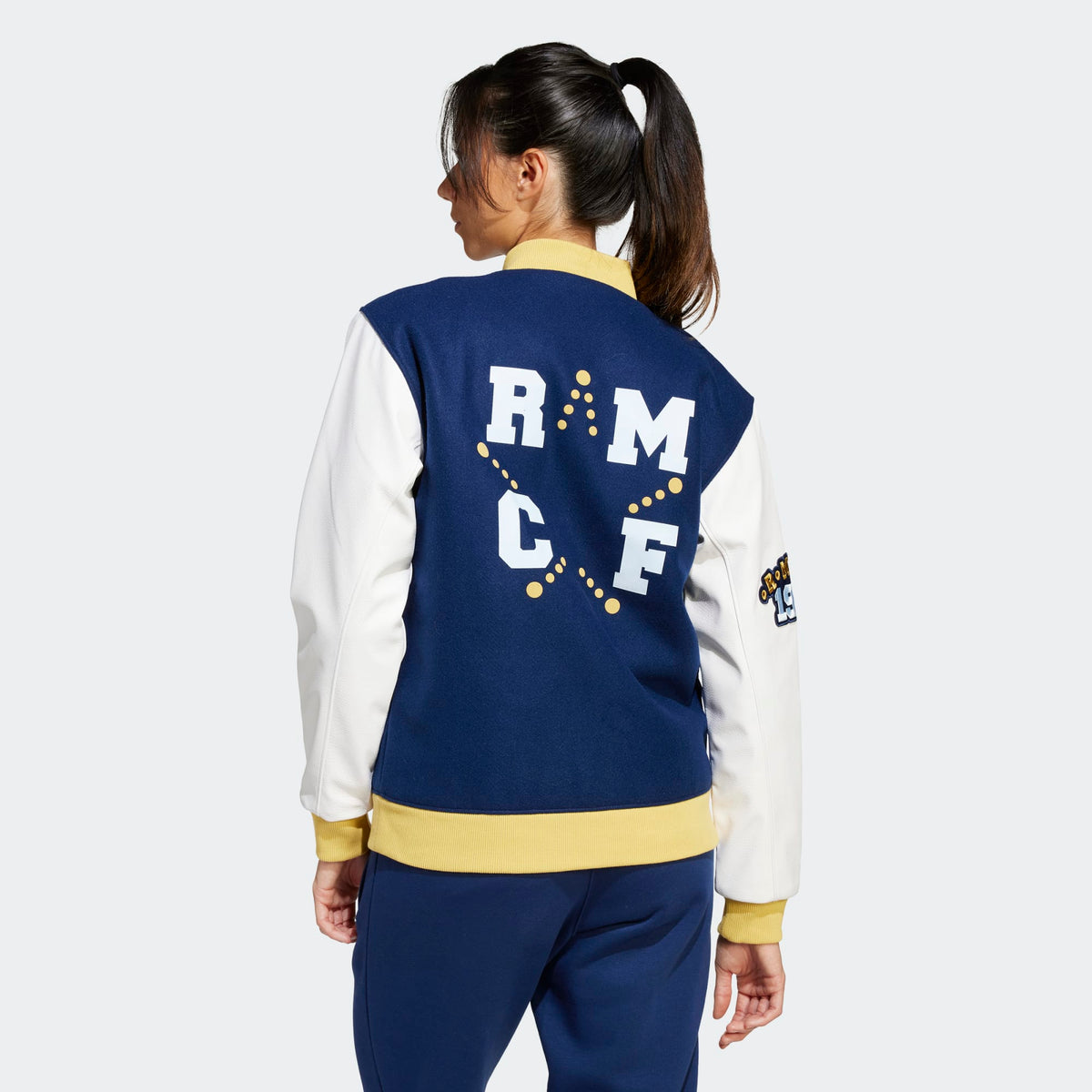 adidas Real Madrid 2025 Varsity Jacket – Unisex product image 3, provided for visual reference and product detail review