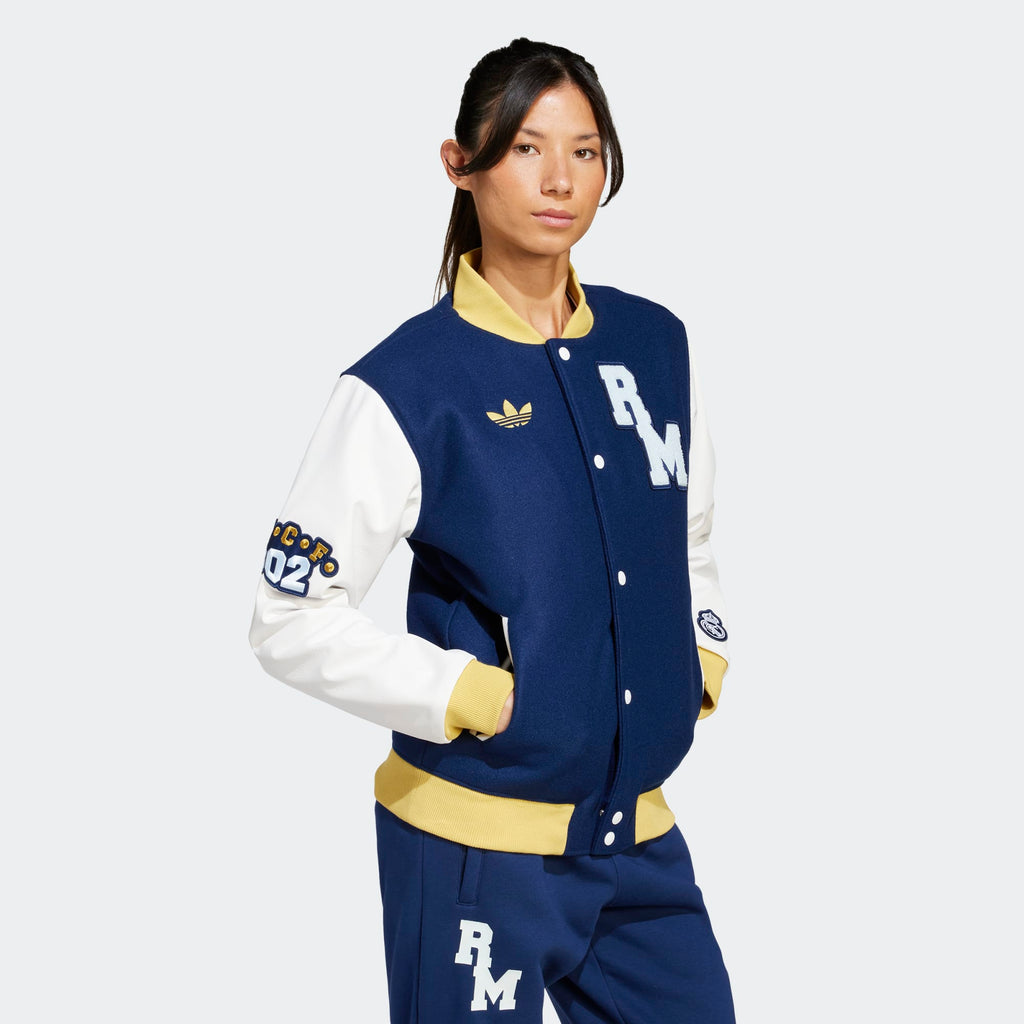 adidas Real Madrid 2025 Varsity Jacket – Unisex product image 4, provided for visual reference and product detail review