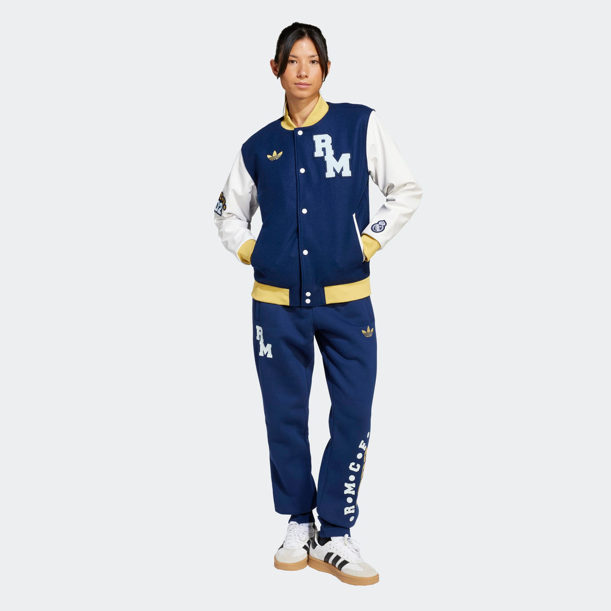 adidas Real Madrid 2025 Varsity Jacket – Unisex product image 5, provided for visual reference and product detail review