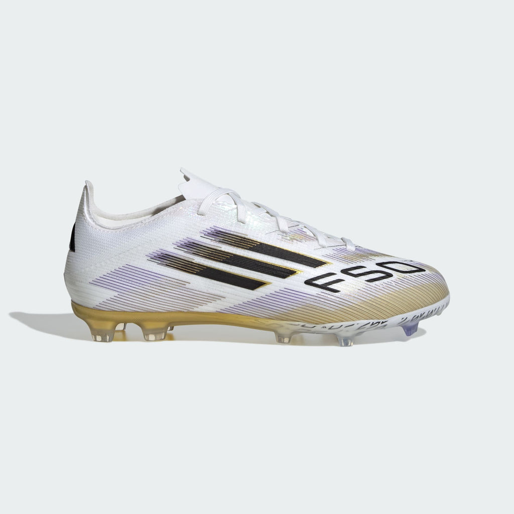 adidas F50 Elite Firm Ground Kids Soccer Cleats product image 1, provided for visual reference and product detail review