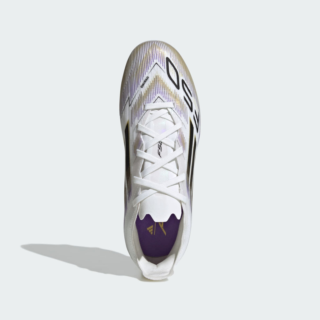 adidas F50 Elite Firm Ground Kids Soccer Cleats product image 3, provided for visual reference and product detail review