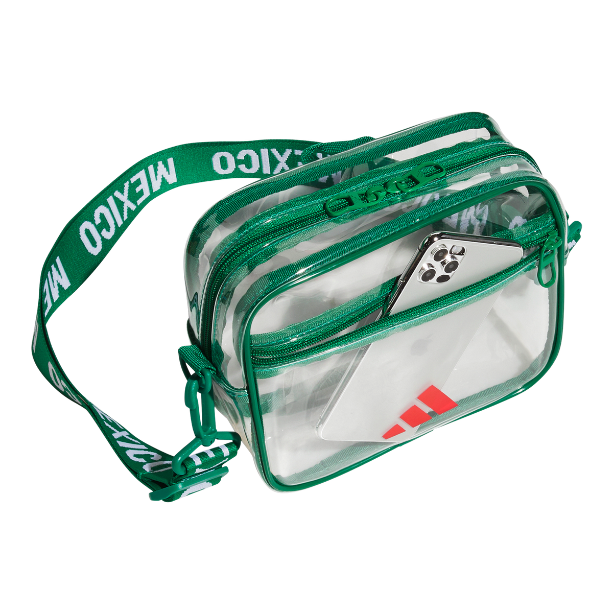 adidas Mexico Clear Crossbody Bag product image 3, provided for visual reference and product detail review