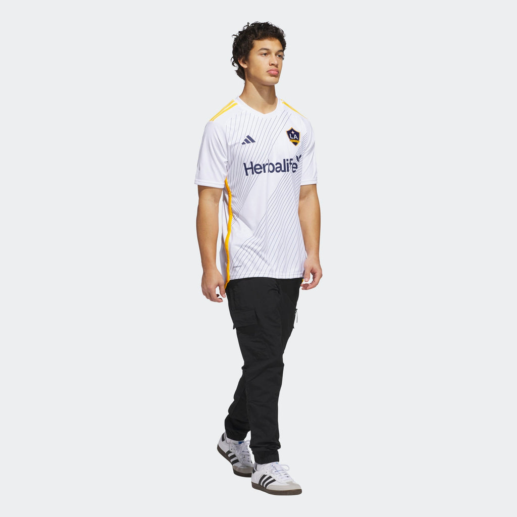 adidas LA Galaxy 24-25 Home Stadium Jersey - Men product image 3, provided for visual reference and product detail review