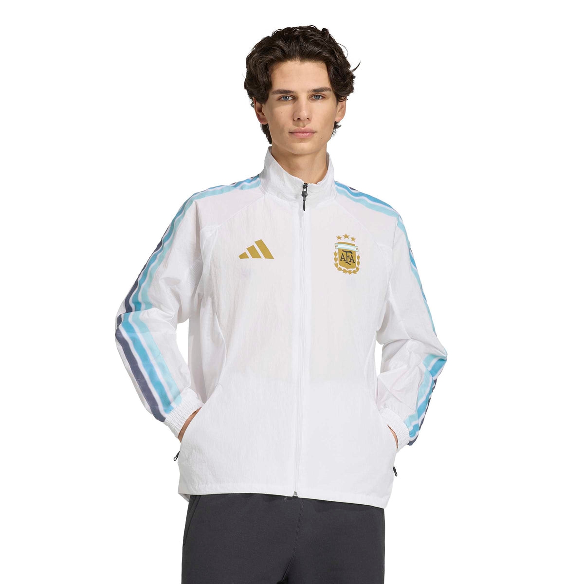 adidas Argentina Home Anthem Jacket product image 1, provided for visual reference and product detail review
