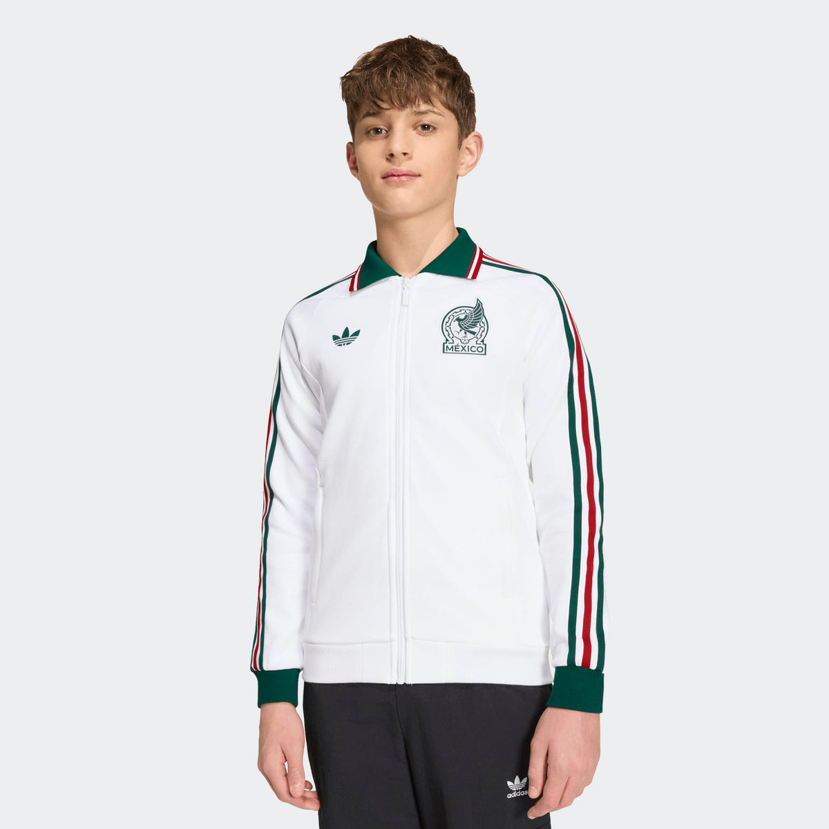 adidas Mexico Away Anthem Jacket Kids product image 1, provided for visual reference and product detail review