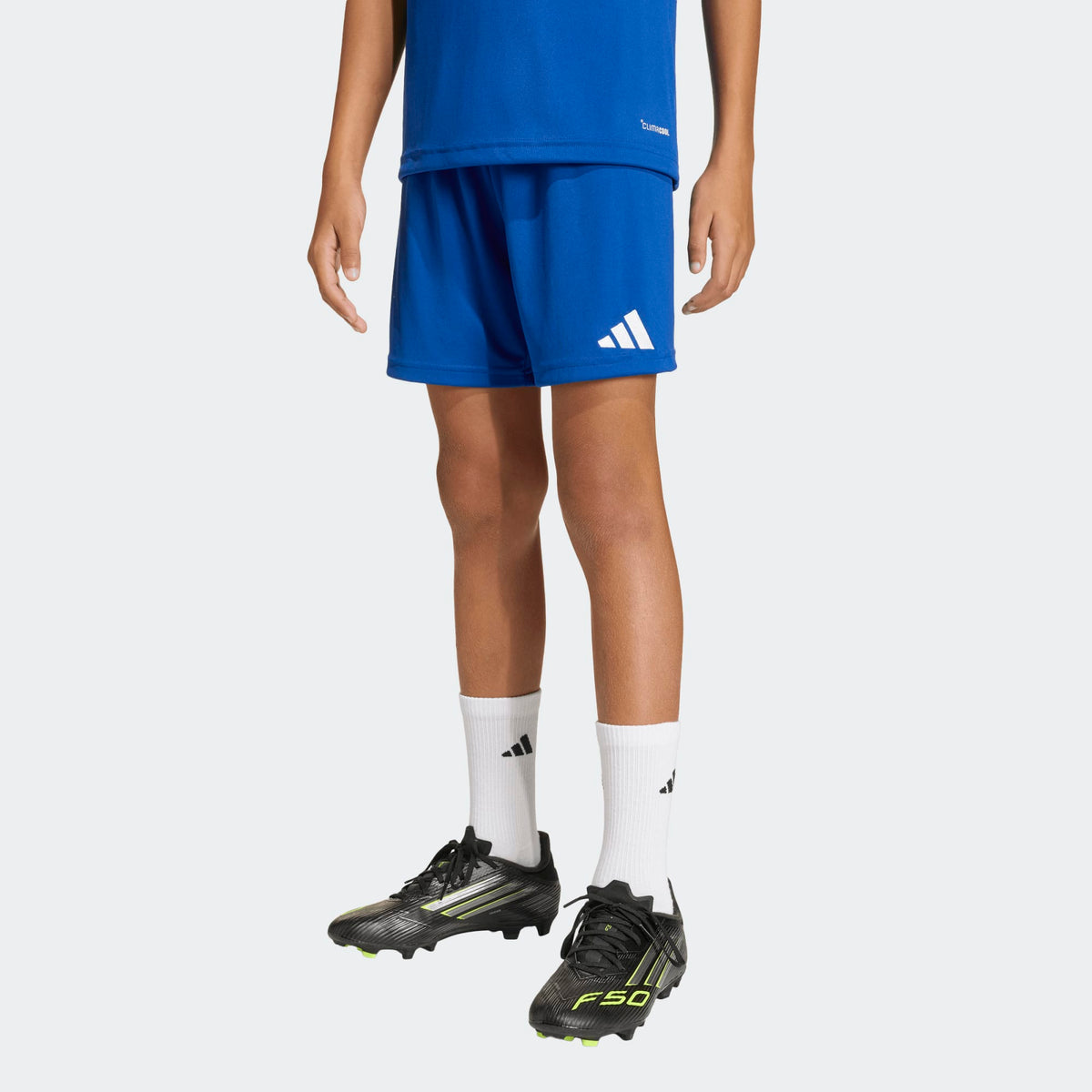 adidas Entrada 26 Short Blue Youth product image 2, provided for visual reference and product detail review
