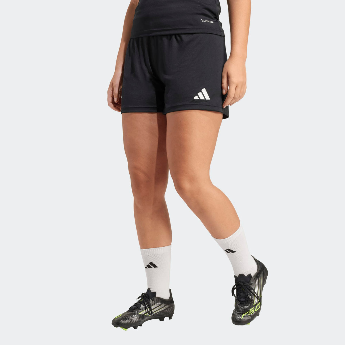 adidas Entrada26 Women Soccer Shorts Black product image 2, provided for visual reference and product detail review