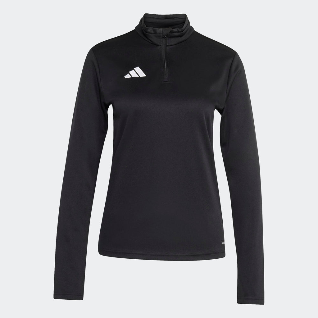 adidas Entrada 26 1/4 Zip Training Top Black product image 2, provided for visual reference and product detail review