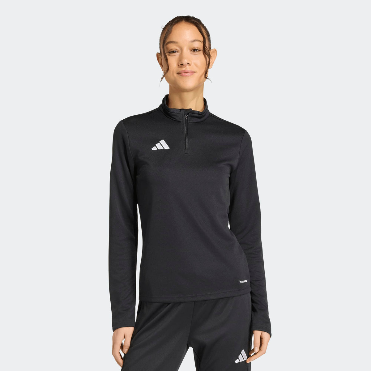 adidas Entrada 26 1/4 Zip Training Top Black product image 1, provided for visual reference and product detail review