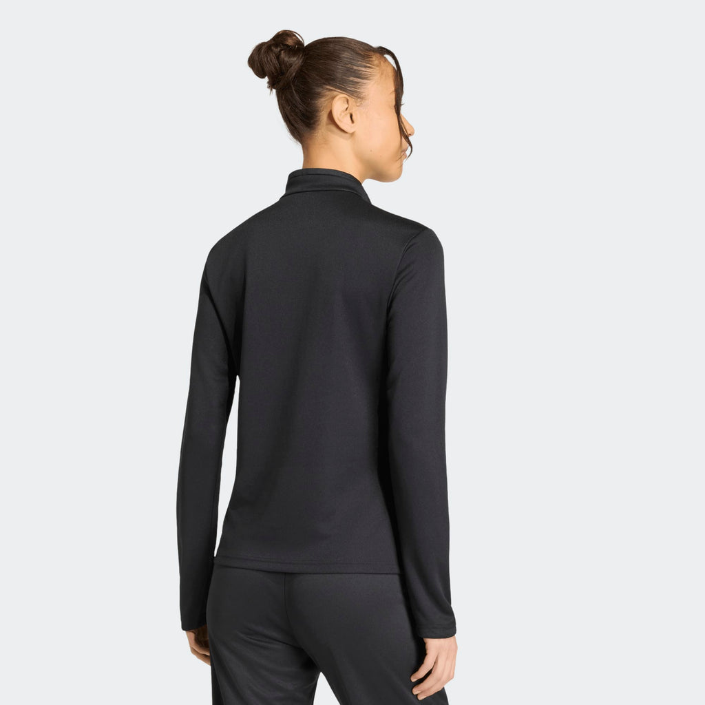 adidas Entrada 26 1/4 Zip Training Top Black product image 3, provided for visual reference and product detail review