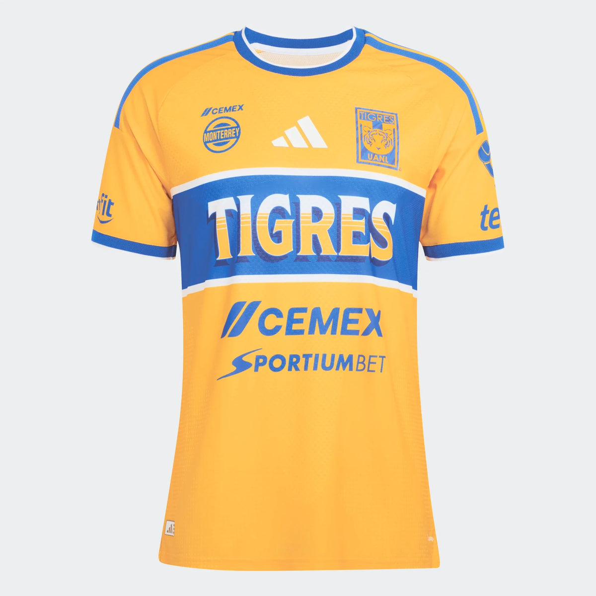 adidas Tigres UANL 26/27 Home Jersey Authentic product image 1, provided for visual reference and product detail review