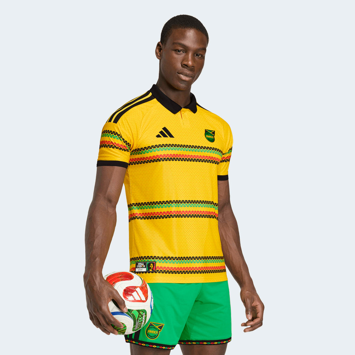 adidas Jamaica 26 x Bob Marley Home Men Authentic Jersey product image 3, provided for visual reference and product detail