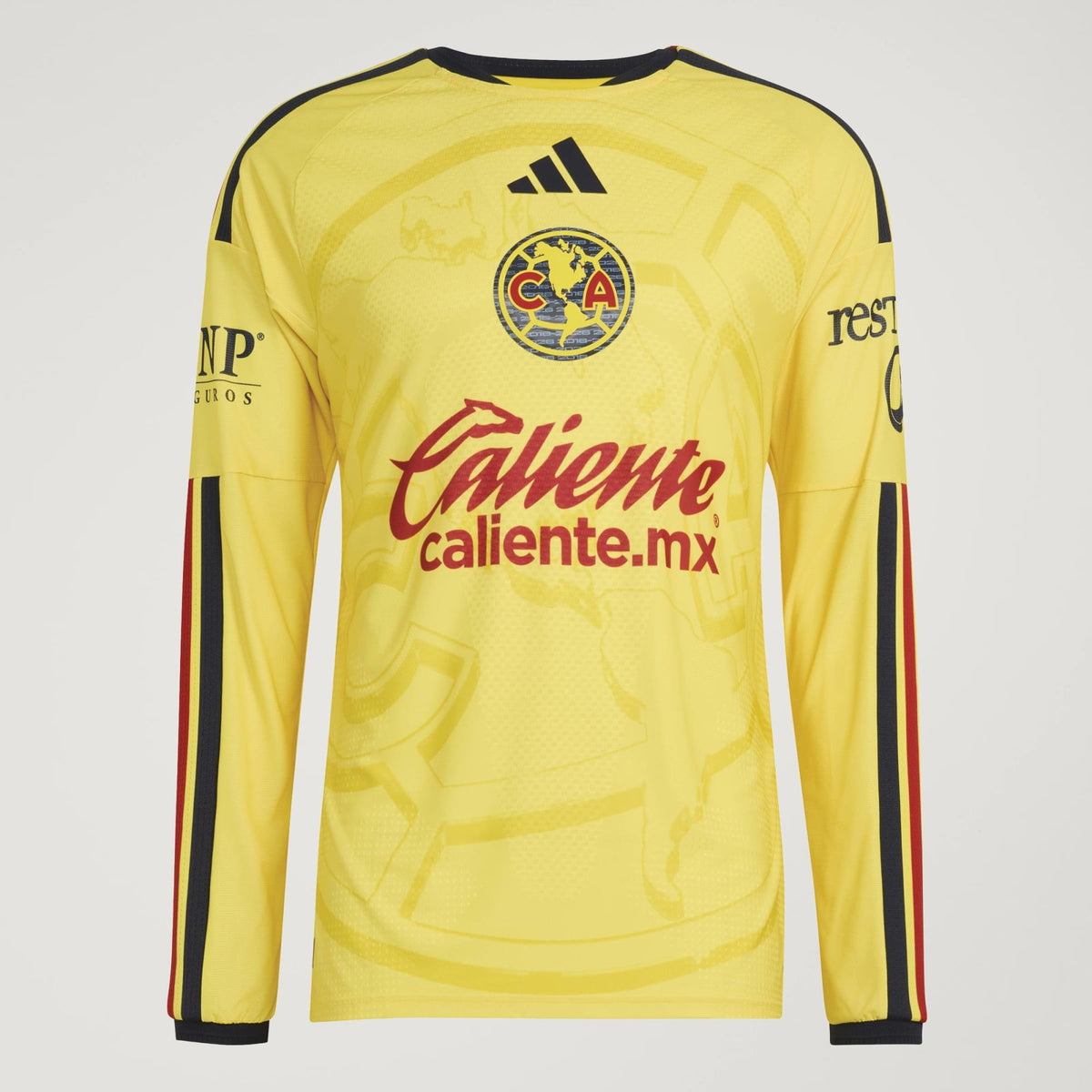 adidas CLUB AMERICA 26/27 HOME AUTHENTIC LONG SLEEVE JERSEY product image 1, provided for visual reference and product