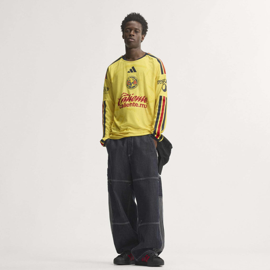 adidas CLUB AMERICA 26/27 HOME AUTHENTIC LONG SLEEVE JERSEY product image 3, provided for visual reference and product