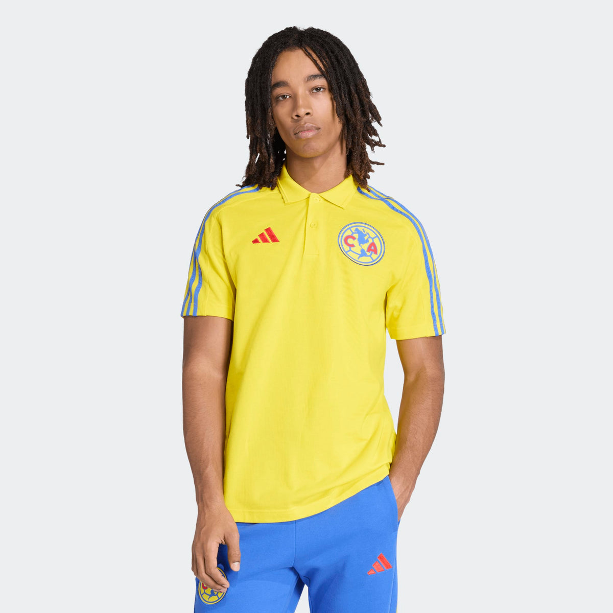 adidas Club America Polo product image 2, provided for visual reference and product detail review