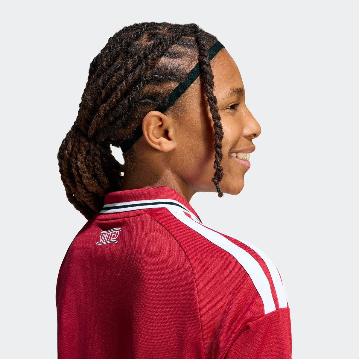 adidas MANCHESTER UNITED 26/27 HOME JERSEY KIDS product image 4, provided for visual reference and product detail review