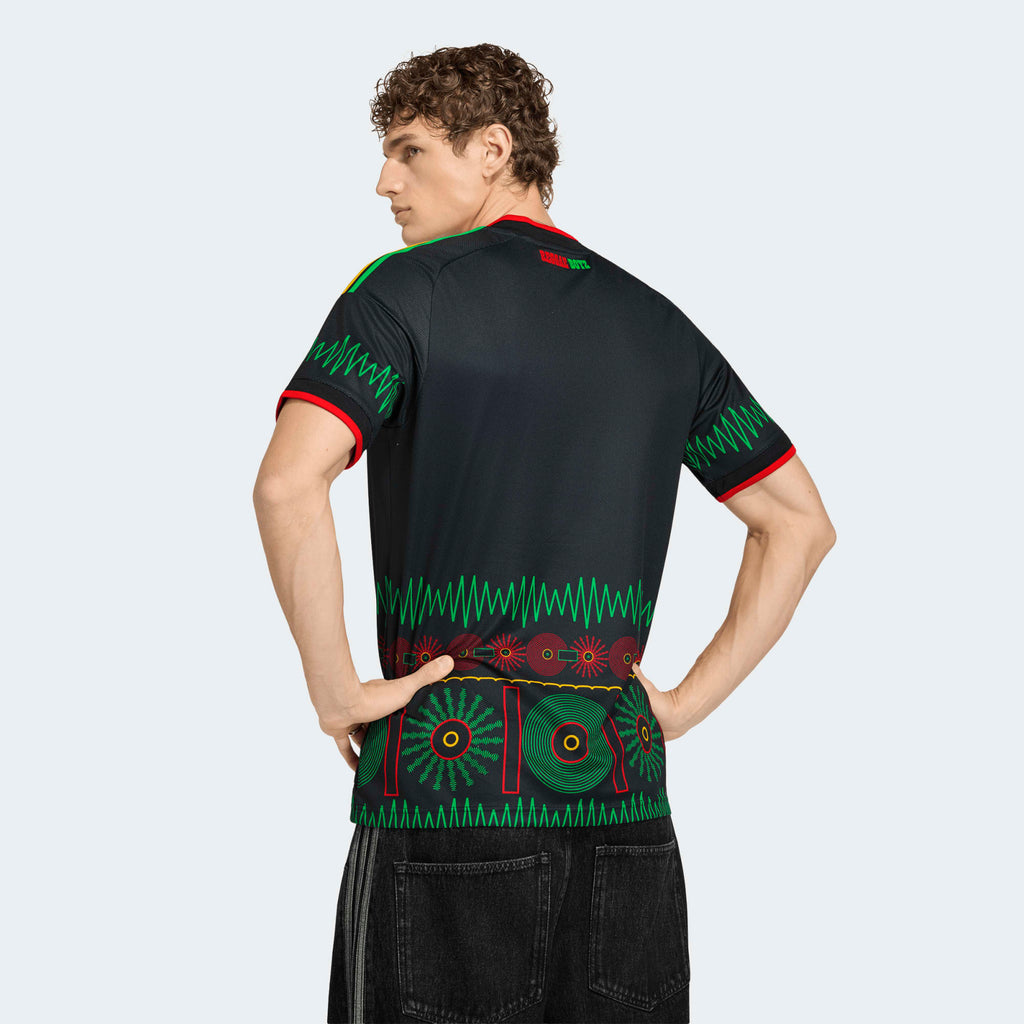 adidas Jamaica 26 x Bob Marley Away Men Stadium Jersey product image 4, provided for visual reference and product detail