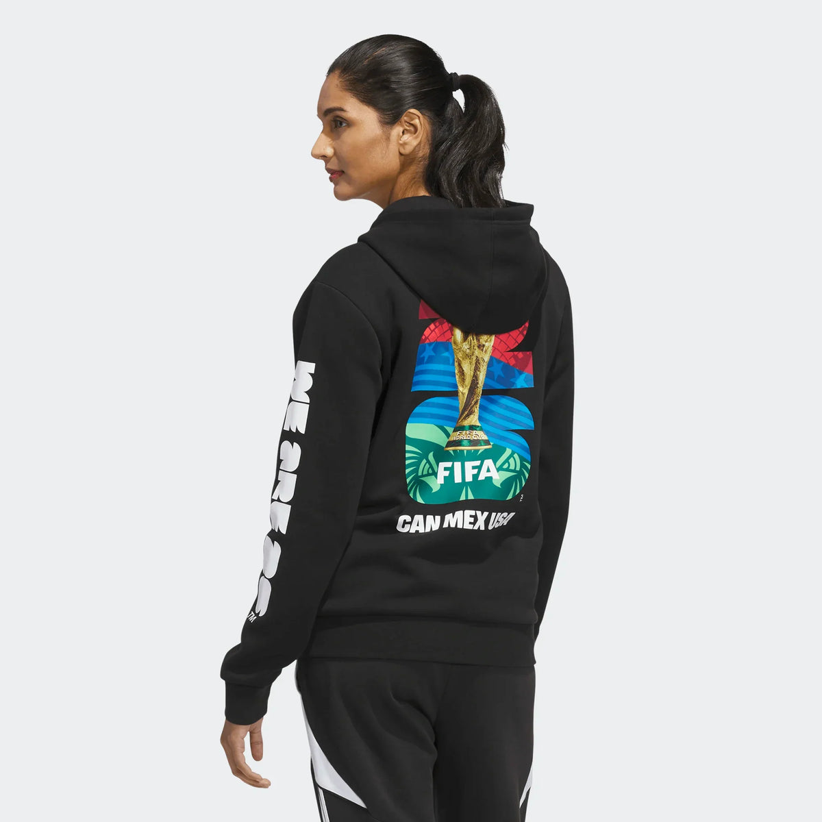 adidas FIFA World Cup 26™ Match Ball Graphic Hoodie Women product image 2, provided for visual reference and product detail