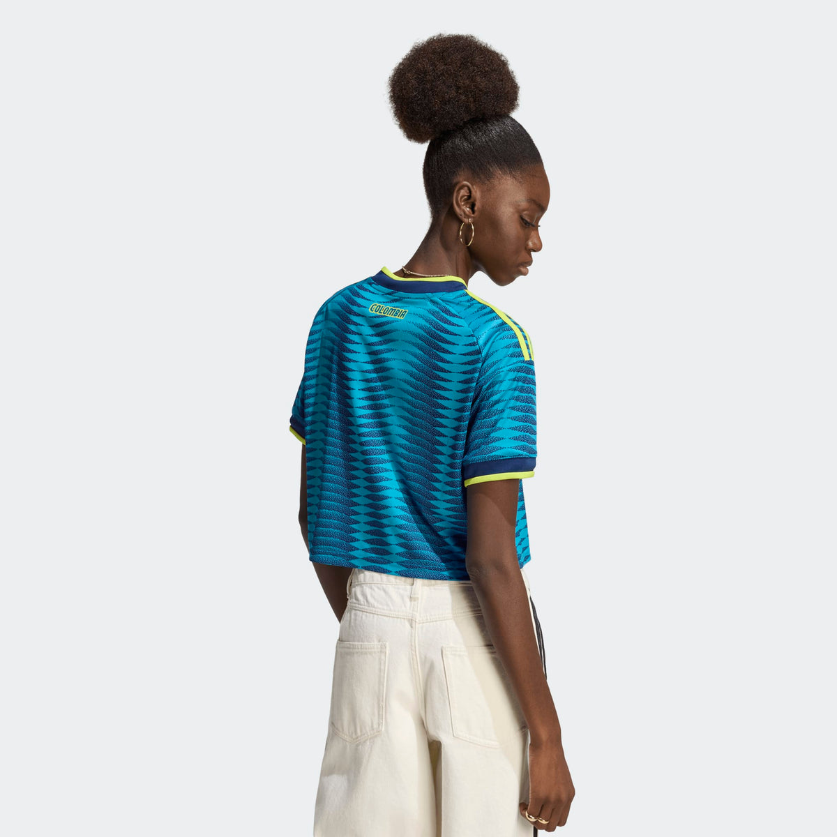 adidas Colombia 26 Away Women Cropped Jersey product image 2, provided for visual reference and product detail review