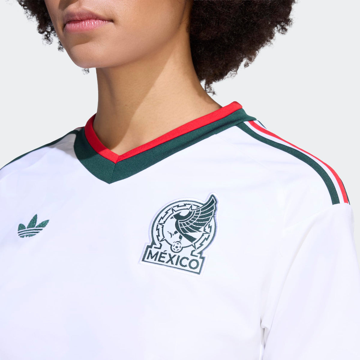adidas Mexico 26 Away Cropped Women Jersey product image 5, provided for visual reference and product detail review