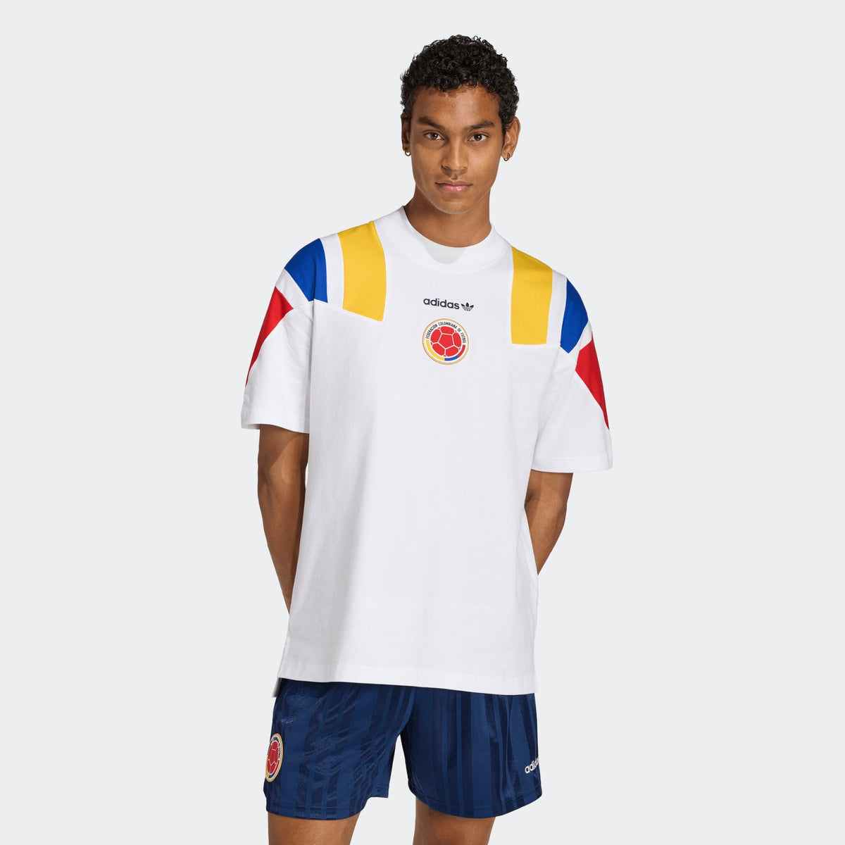 adidas Men Colombia EQT T-Shirt White product image 2, provided for visual reference and product detail review