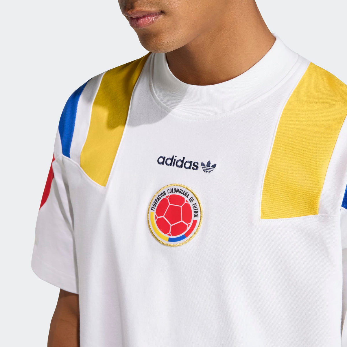 adidas Men Colombia EQT T-Shirt White product image 5, provided for visual reference and product detail review