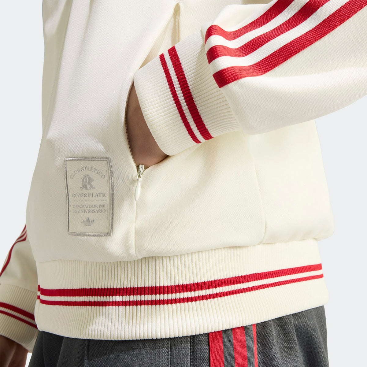 adidas RIVER PLATE 125TH ANNIVERSARY TRACK TOP product image 2, provided for visual reference and product detail review