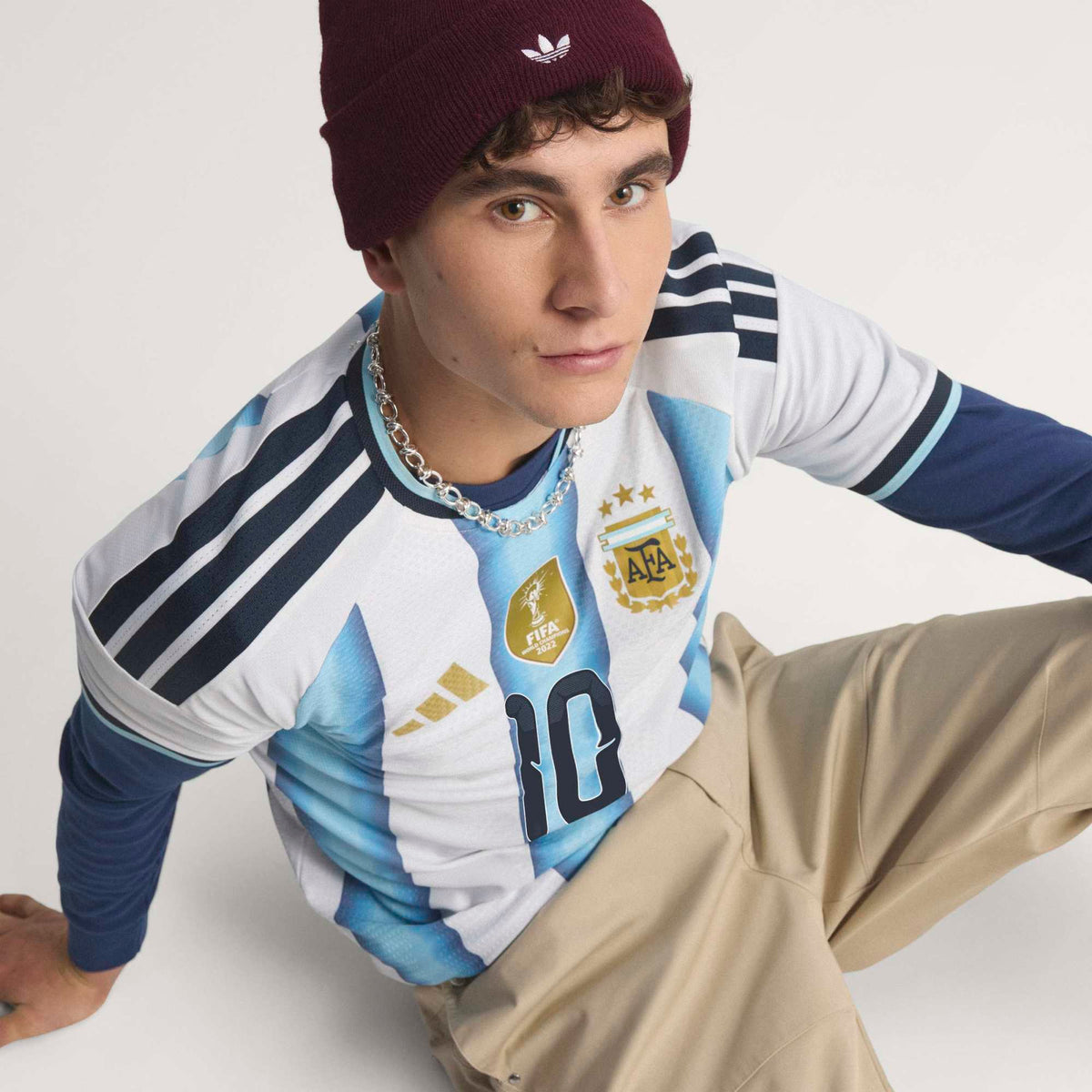 adidas Argentina 26 Home Authentic Messi Jersey product image 4, provided for visual reference and product detail review