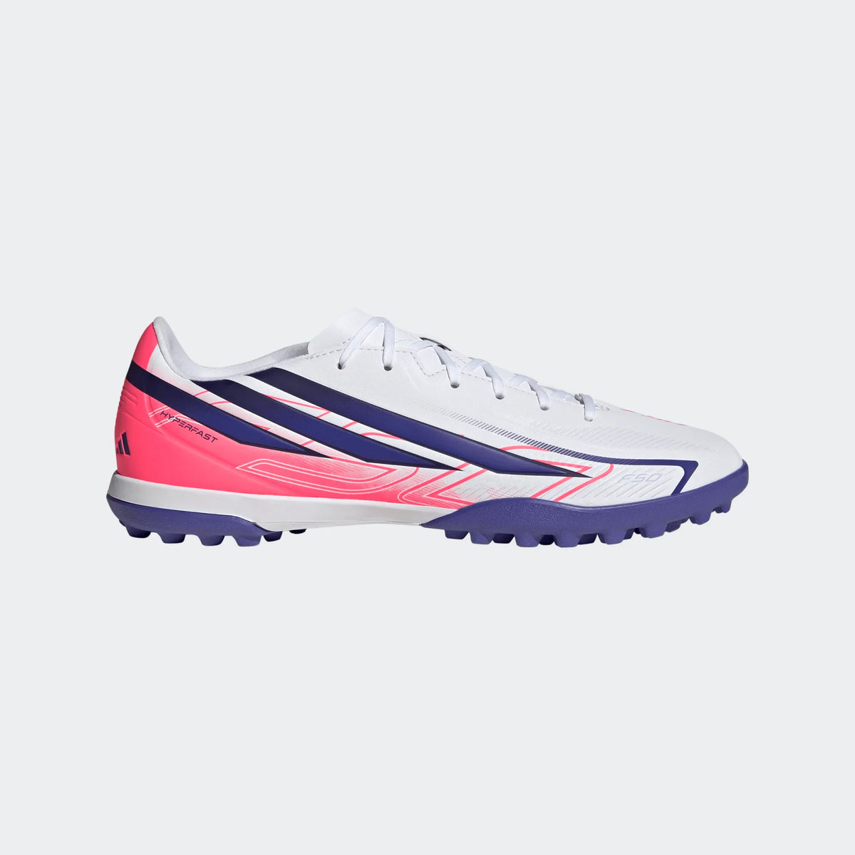 ADIDAS F50 Hyperfast Club Turf Football Boots product image 1, provided for visual reference and product detail review