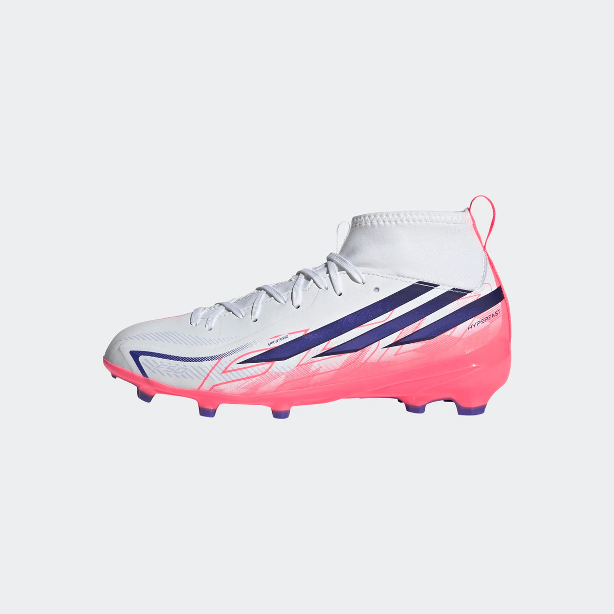 adidas F50 Hyperfast League Mid Firm Ground Football Boots Kids product image 1, provided for visual reference and product