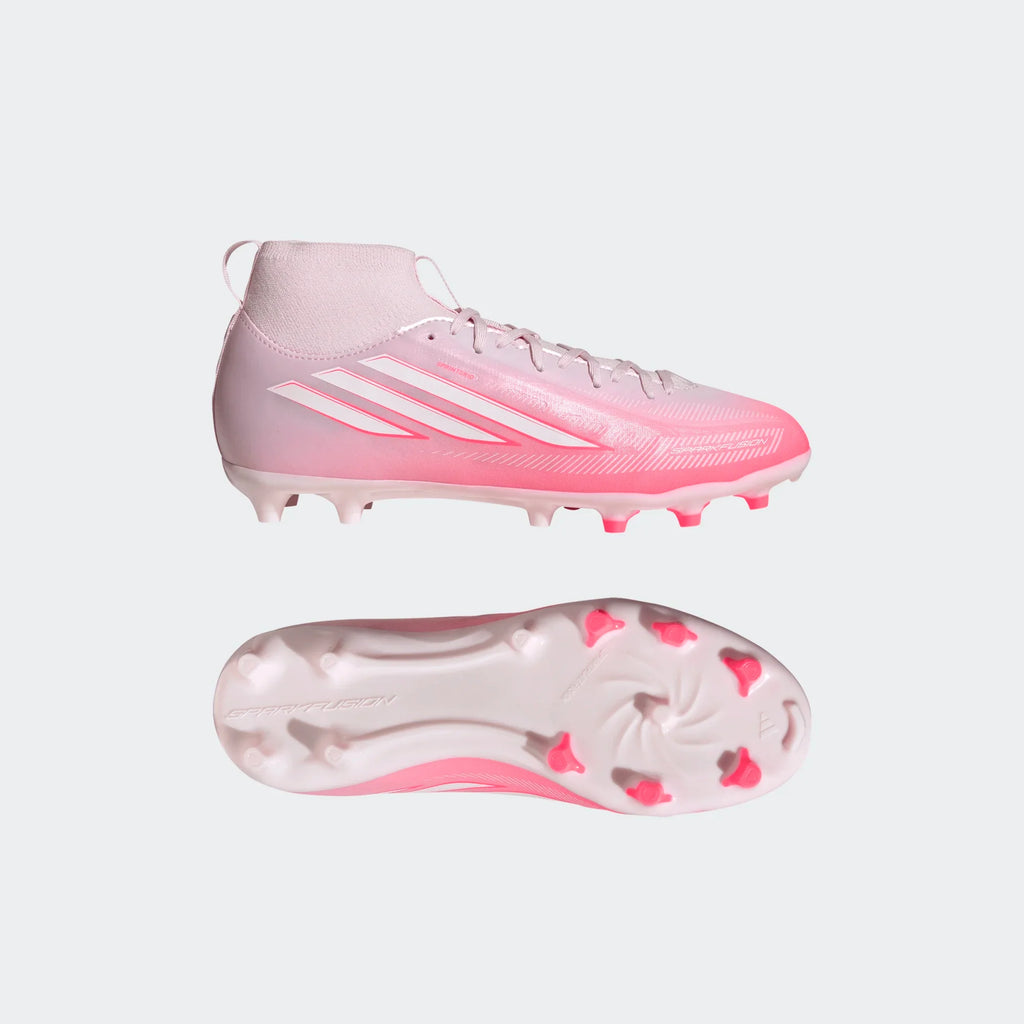 ADIDAS F50 Sparkfusion League Mid Cut Firm Ground / Artificial Grass Football Boots Kids product image 3, provided for